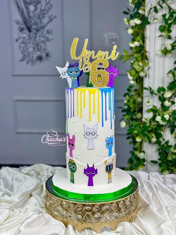 3 layers size 7 Sprunki cake N75,300 6-Layers Size 6, Sprunki Cake