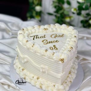 Double Layer Size-8 Heart Shaped Cake